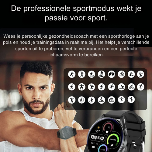 Adreza Smartwatch™ | Heart Rate and Blood Pressure Monitoring with Apps 