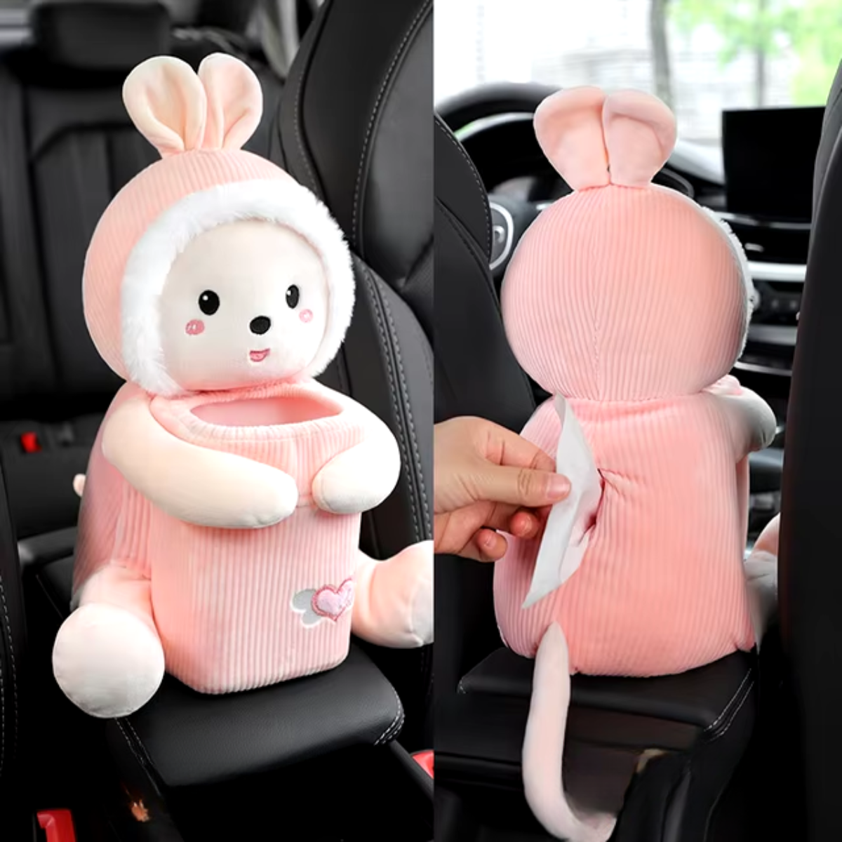 Adreza 2-in-1 Cute Car Pet Holder™ | Storage Bin and Tissue Holder in One