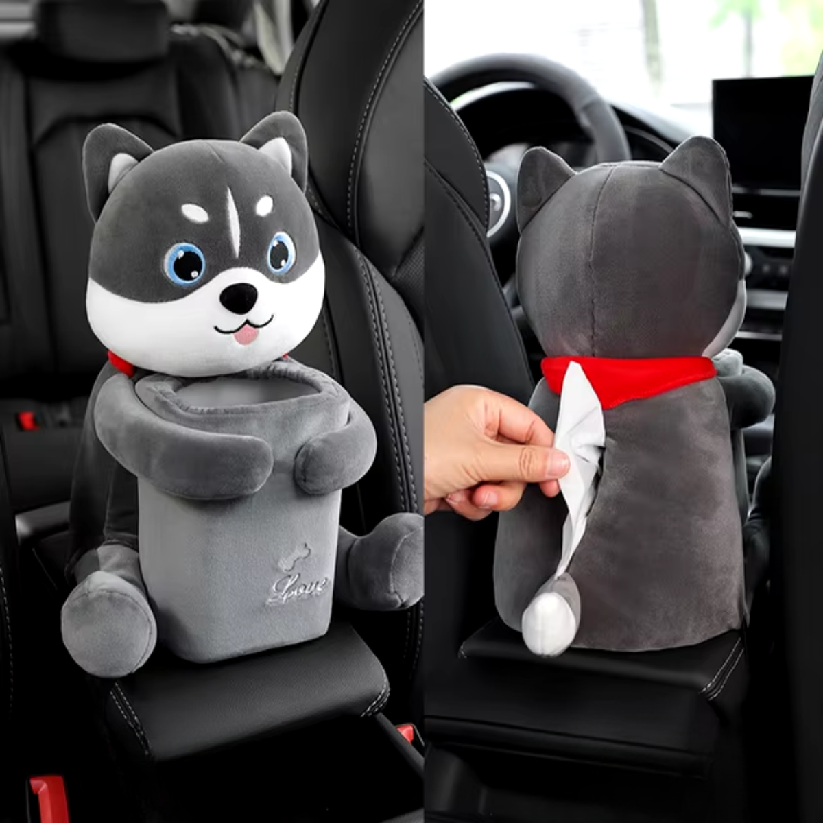 Adreza 2-in-1 Cute Car Pet Holder™ | Storage Bin and Tissue Holder in One